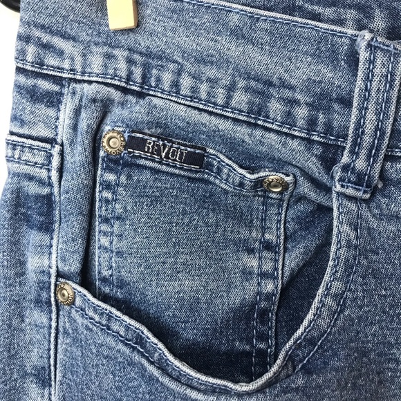 Vtg 90s/Y2K Mall Goth Flare Bell Bottom Star Jeans - Picture 5 of 8